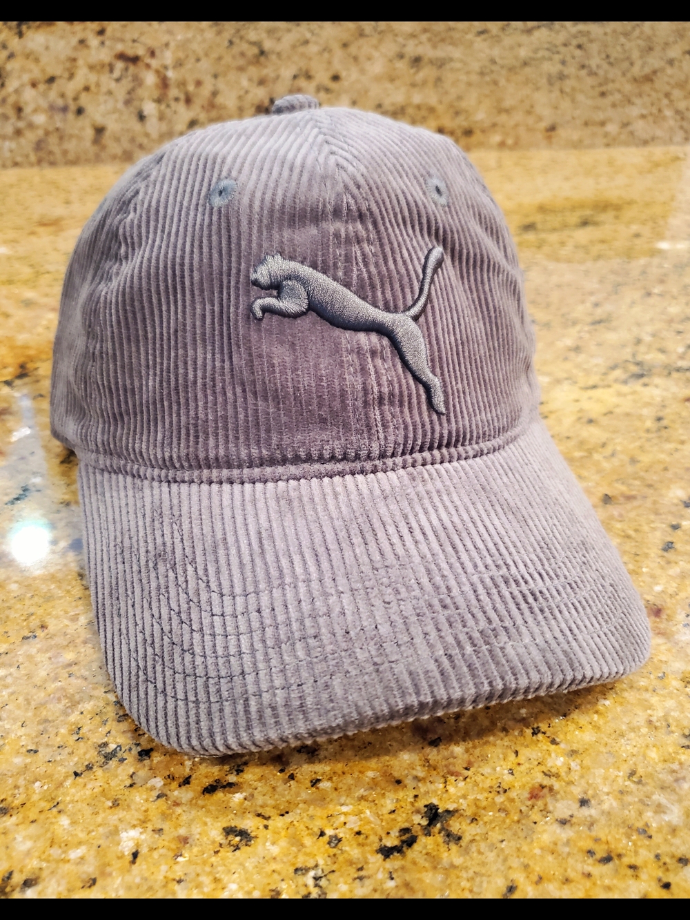 Puma Men’s Gray Corduroy Baseball Cap